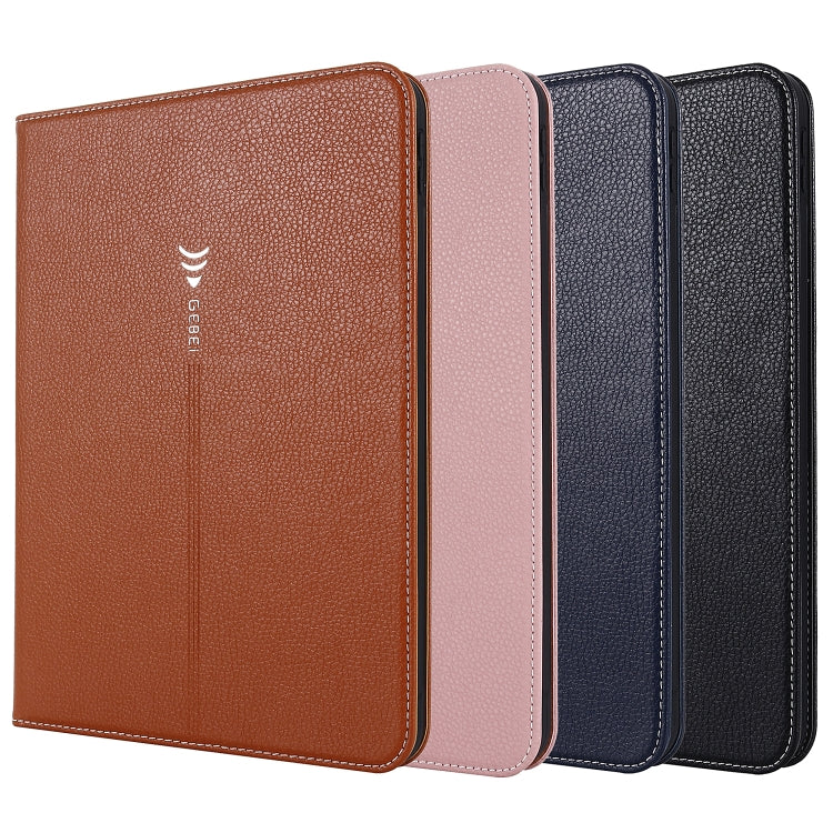 For iPad 2025 / 2022 GEBEI Silk Texture Flip Tablet Leather Case(Black) - free shipping - PMc TechLife - Order now!