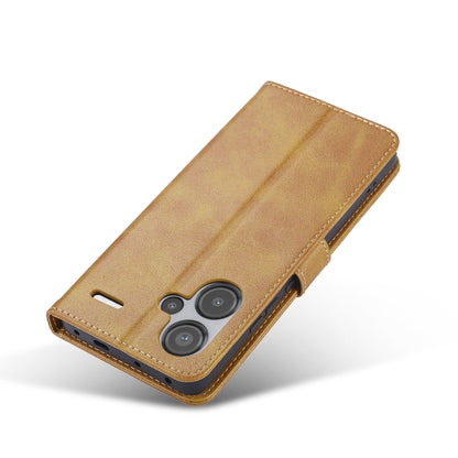 For Xiaomi Redmi Note 13 Pro+ LC.IMEEKE Calf Texture Leather Phone Case(Brown) - Note 13 Pro+ Cases by LC.IMEEKE | Online Shopping South Africa | PMC Jewellery | Buy Now Pay Later Mobicred