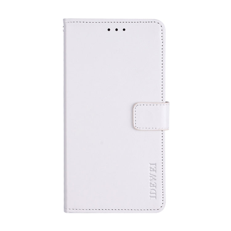 For Sharp Rouvo V idewei Crazy Horse Texture Leather Phone Case with Holder(White) - Leather Bag by idewei | Online Shopping South Africa | PMC Jewellery | Buy Now Pay Later Mobicred