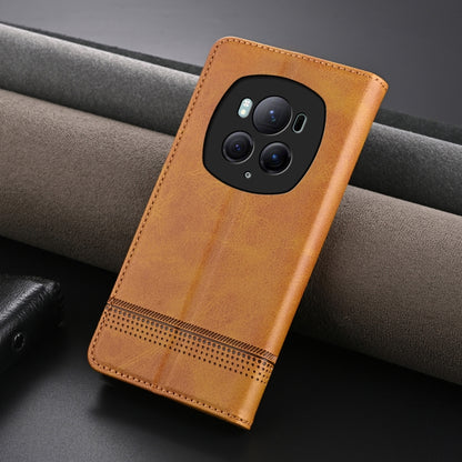 For Honor Magic6 Pro AZNS Magnetic Calf Texture Flip Leather Phone Case(Light Brown) - Honor Cases by AZNS | Online Shopping South Africa | PMC Jewellery | Buy Now Pay Later Mobicred