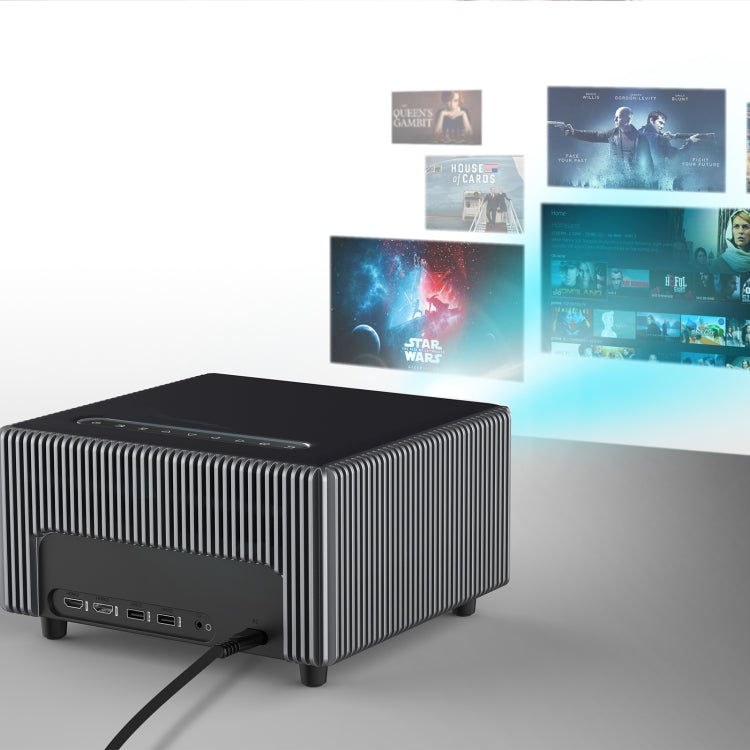 D6000 1920x1080P 400ANSI Lumens Portable Mini LCD LED Smart Projector, Screen Mirroring(UK Plug) - free shipping - PMC Jewellery - Order now!