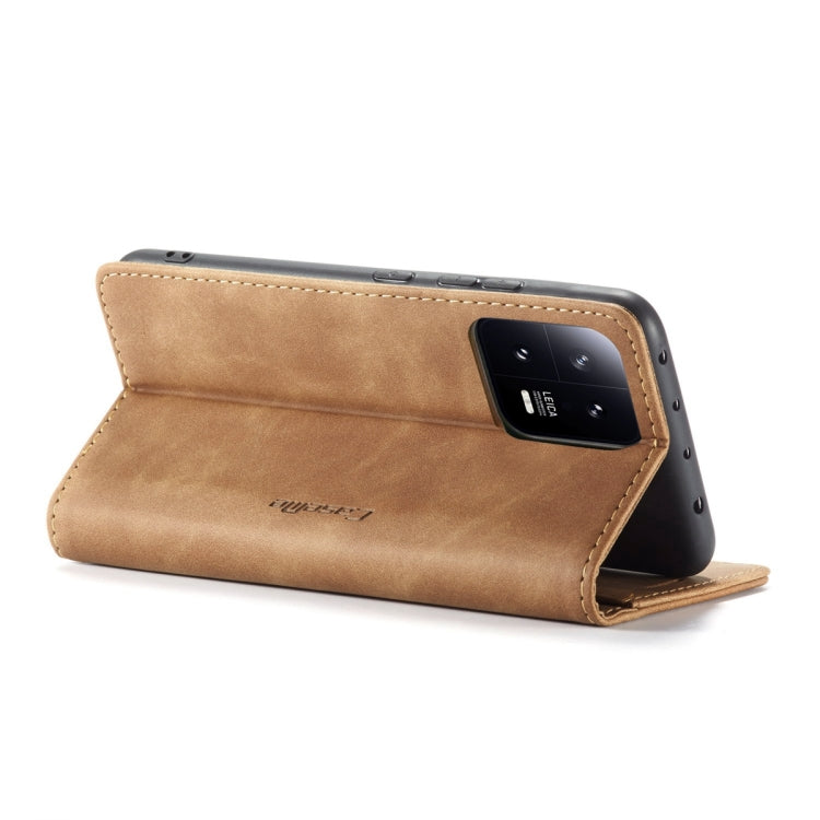 For Xiaomi 13 CaseMe 013 Multifunctional Horizontal Flip Leather Phone Case(Brown) - Xiaomi Cases by CaseMe | Online Shopping South Africa | PMC Jewellery | Buy Now Pay Later Mobicred