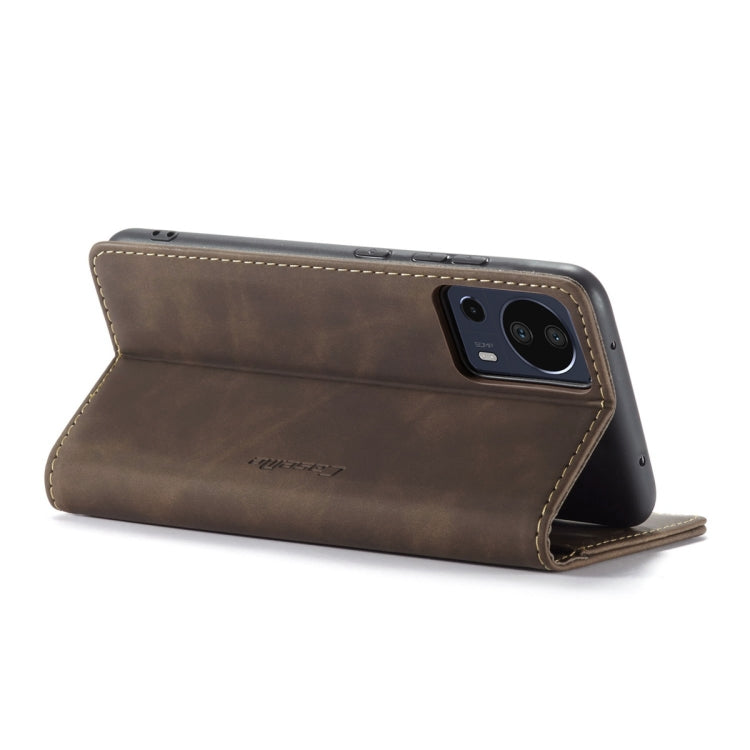 For Xiaomi 13 Lite CaseMe 013 Multifunctional Horizontal Flip Leather Phone Case(Coffee) - Xiaomi Cases by CaseMe | Online Shopping South Africa | PMC Jewellery | Buy Now Pay Later Mobicred