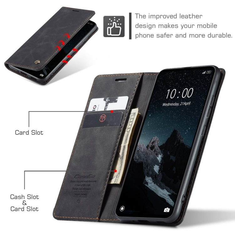 For Xiaomi Redmi 11A / 12C CaseMe 013 Multifunctional Horizontal Flip Leather Phone Case(Black) - Xiaomi Cases by CaseMe | Online Shopping South Africa | PMC Jewellery | Buy Now Pay Later Mobicred