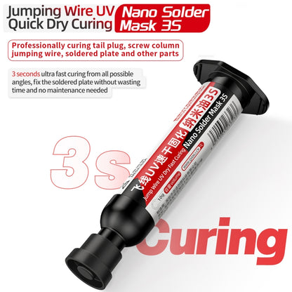 2pcs Qianli MEGA-IDEA Nano Solder Mask 3S Jump Wire UV Dry Fast Curing Glue - Repair Glue Series by QIANLI | Online Shopping South Africa | PMC Jewellery