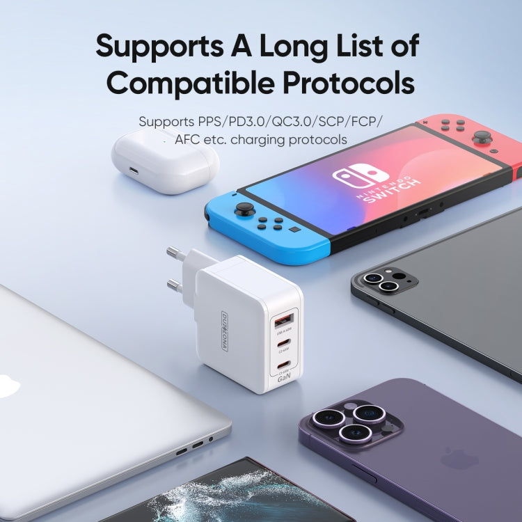 DUZZONA T9 65W Dual USB-C / Type-C+USB GaN Fast Charger, Specification:EU Plug - free shipping - PMC TechLife - Order now!