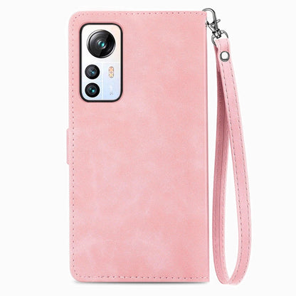 For Blackview A85 Embossed Flower Zipper Leather Phone Case(Pink) - More Brand by PMC Jewellery | Online Shopping South Africa | PMC Jewellery