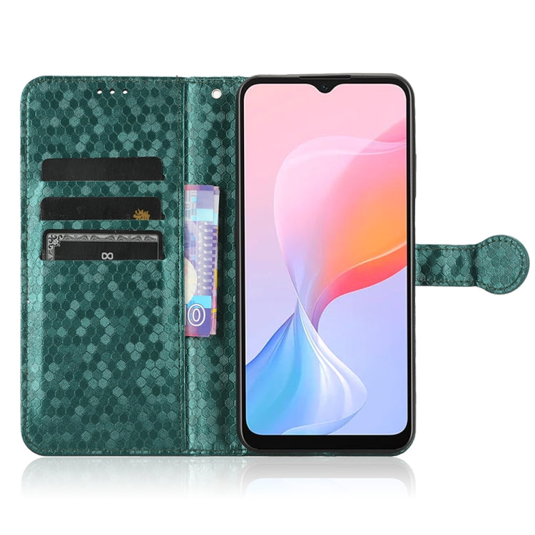 For Blackview A85 Honeycomb Dot Texture Leather Phone Case(Green) - More Brand by PMC TechLife | Online Shopping South Africa | PMC TechLife | Buy Now Pay Later Mobicred