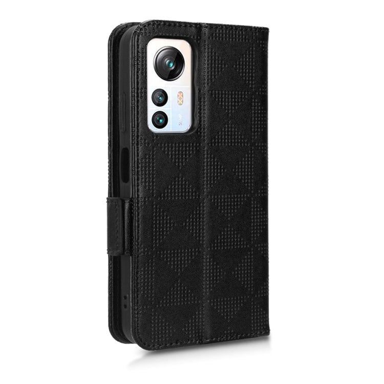 For Blackview A85 Symmetrical Triangle Leather Phone Case(Black) - More Brand by PMC TechLife | Online Shopping South Africa | PMC TechLife