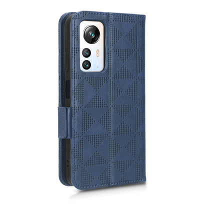 For Blackview A85 Symmetrical Triangle Leather Phone Case(Blue) - More Brand by PMC Jewellery | Online Shopping South Africa | PMC Jewellery | Buy Now Pay Later Mobicred