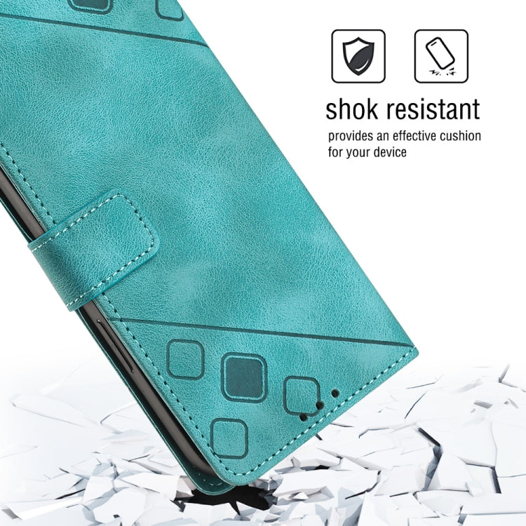 For Huawei P30 Pro Skin-feel Embossed Leather Phone Case(Green) - Huawei Cases by PMC TechLife | Online Shopping South Africa | PMC TechLife