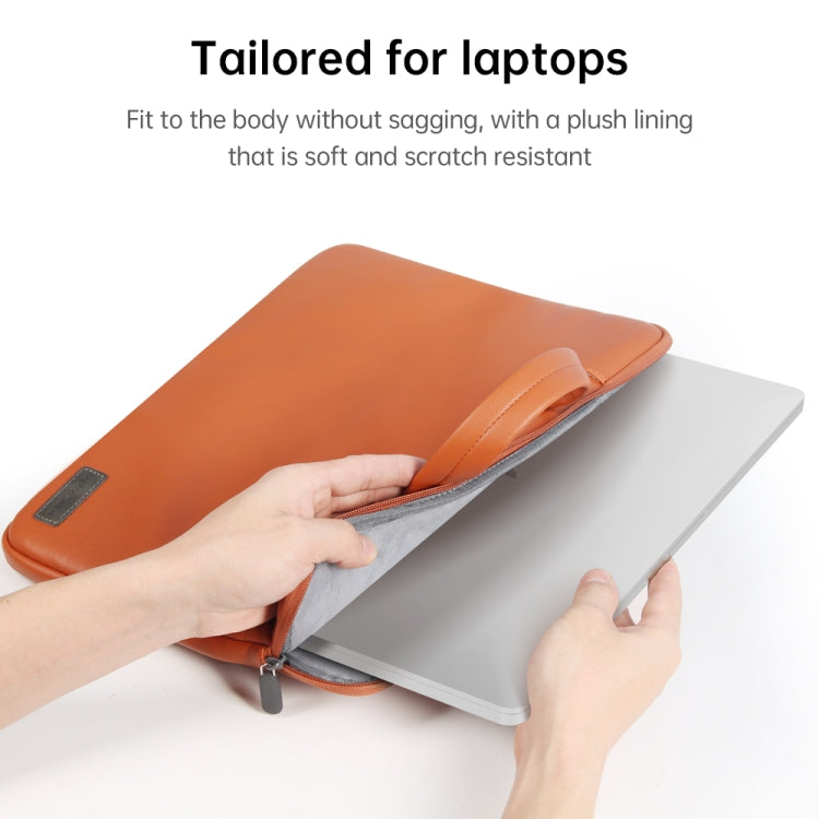 Waterproof PU Laptop Bag Inner Bag, Size:13 / 14 inch(Grey) - Other by PMC TechLife | Online Shopping South Africa | PMC TechLife | Buy Now Pay Later Mobicred