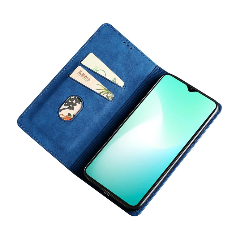 For Blackview A85 Skin Feel Magnetic Horizontal Flip Leather Phone Case(Blue) - More Brand by PMC Jewellery | Online Shopping South Africa | PMC Jewellery | Buy Now Pay Later Mobicred