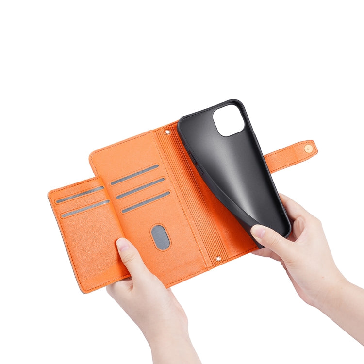 For Infinix Zero 20 Sheep Texture Cross-body Zipper Wallet Leather Phone Case(Orange) - Infinix Cases by PMC TechLife | Online Shopping South Africa | PMC TechLife | Buy Now Pay Later Mobicred