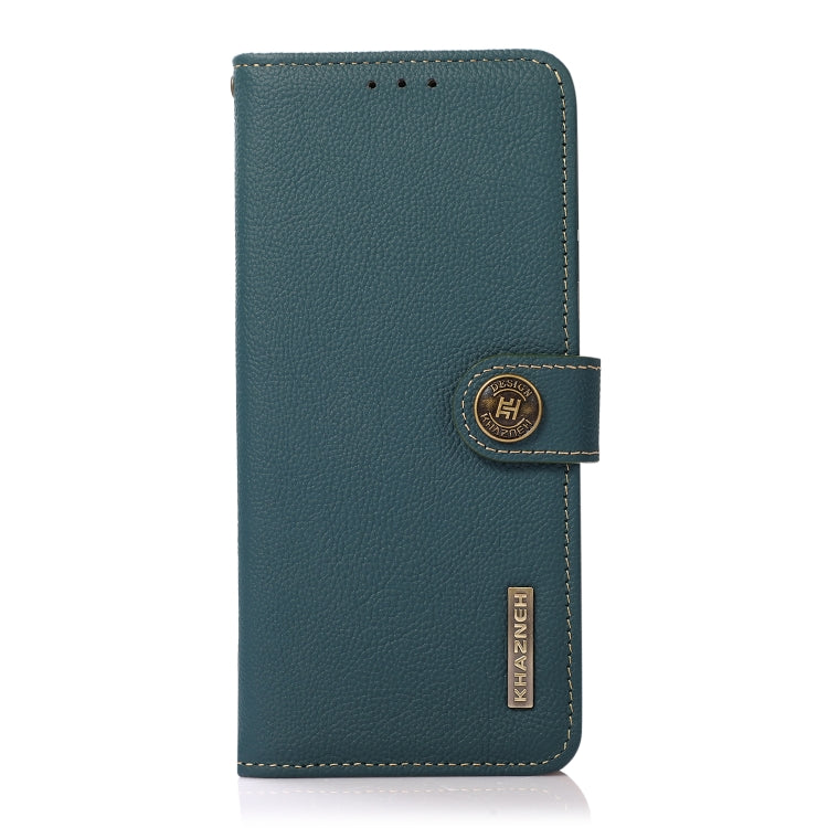 For Honor Magic5 KHAZNEH Custer Genuine Leather RFID Phone Case(Green) - free shipping - PMC TechLife - Order now!