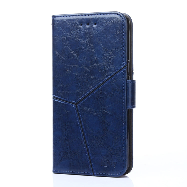 For Blackview A52 Geometric Stitching Flip Leather Phone Case(Blue) - More Brand by PMC Jewellery | Online Shopping South Africa | PMC Jewellery | Buy Now Pay Later Mobicred