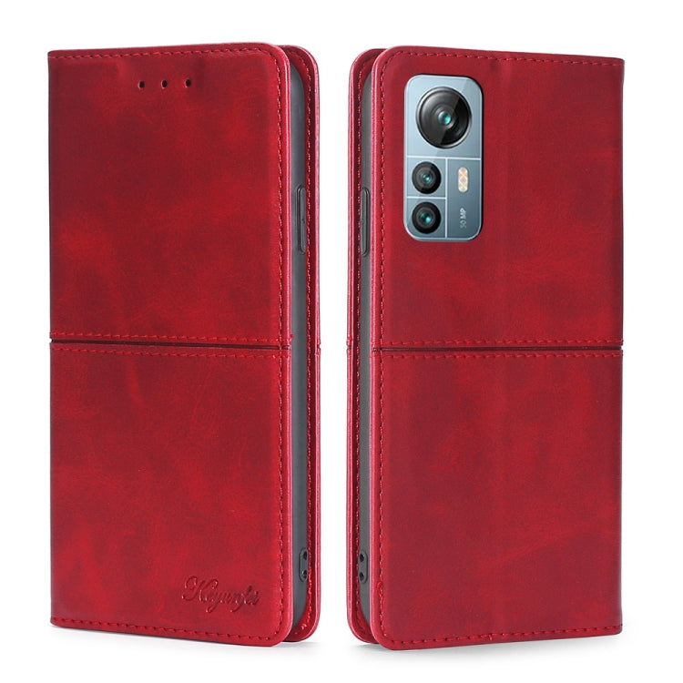 For Blackview A85 Cow Texture Magnetic Horizontal Flip Leather Phone Case(Red) - More Brand by PMC Jewellery | Online Shopping South Africa | PMC Jewellery | Buy Now Pay Later Mobicred