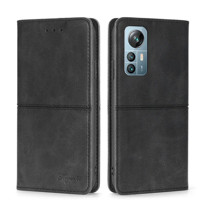 For Blackview A85 Cow Texture Magnetic Horizontal Flip Leather Phone Case(Black) - More Brand by PMC Jewellery | Online Shopping South Africa | PMC Jewellery | Buy Now Pay Later Mobicred