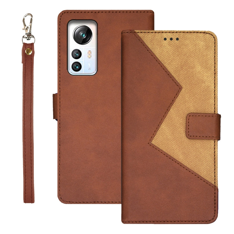 For Blackview A85 idewei Two-color Splicing Leather Phone Case(Brown) - More Brand by idewei | Online Shopping South Africa | PMC Jewellery | Buy Now Pay Later Mobicred