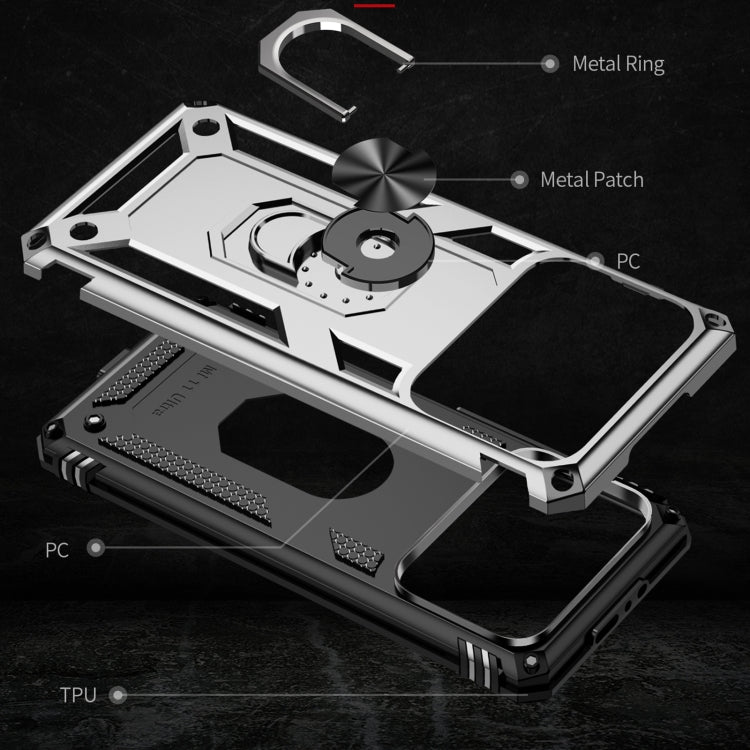 For Xiaomi Mi 11 Ultra Shockproof TPU + PC Phone Case with Holder(Blue) - Xiaomi Cases by PMC TechLife | Online Shopping South Africa | PMC TechLife | Buy Now Pay Later Mobicred
