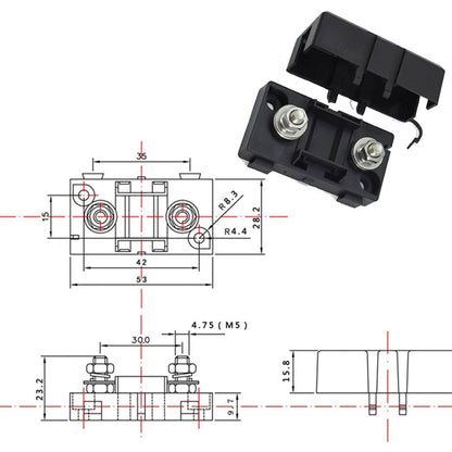 4 in 1 ANS-H Car Fuse Holder Fuse Box, Current:40/50A - Fuse by PMC Jewellery | Online Shopping South Africa | PMC Jewellery | Buy Now Pay Later Mobicred