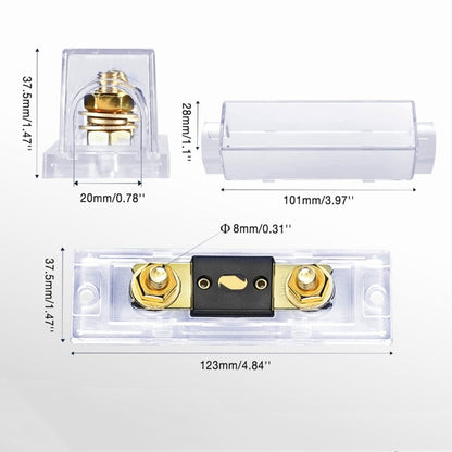 2 in 1 ANL Car Fuse Holder Electrical Protection Insulating Cover, Current:500A - Fuse by PMC Jewellery | Online Shopping South Africa | PMC Jewellery | Buy Now Pay Later Mobicred