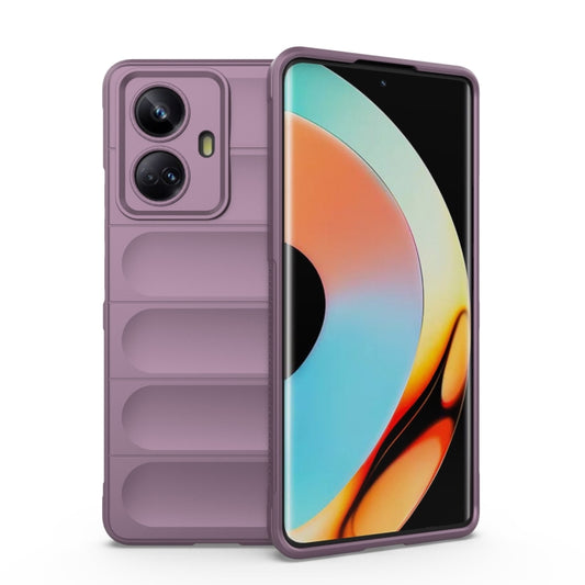 For Realme 10 Pro+ 5G Magic Shield TPU + Flannel Phone Case(Purple) - Realme Cases by PMC Jewellery | Online Shopping South Africa | PMC Jewellery | Buy Now Pay Later Mobicred