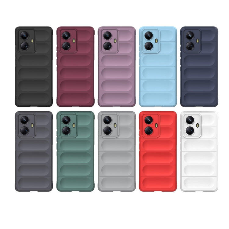 For Realme 10 Pro+ 5G Magic Shield TPU + Flannel Phone Case(Purple) - Realme Cases by PMC TechLife | Online Shopping South Africa | PMC TechLife | Buy Now Pay Later Mobicred