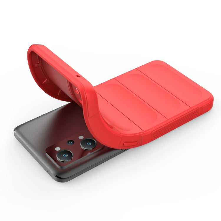 For Realme GT2 Magic Shield TPU + Flannel Phone Case(Grey) - free shipping - PMC TechLife - Order now!