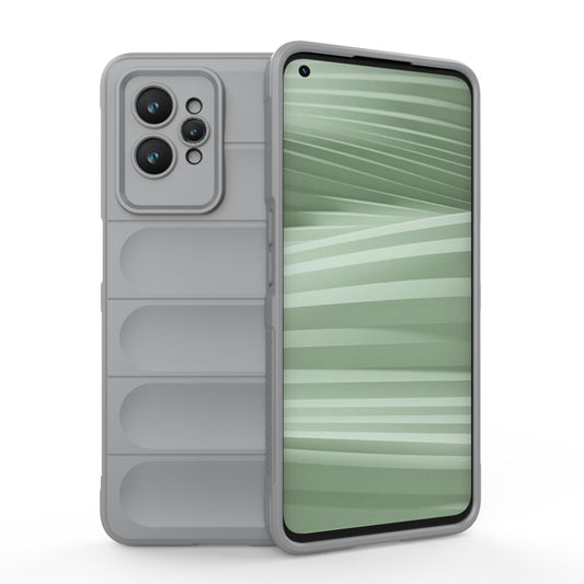 For Realme GT2 Pro Magic Shield TPU + Flannel Phone Case(Grey) - Realme Cases by PMC Jewellery | Online Shopping South Africa | PMC Jewellery | Buy Now Pay Later Mobicred