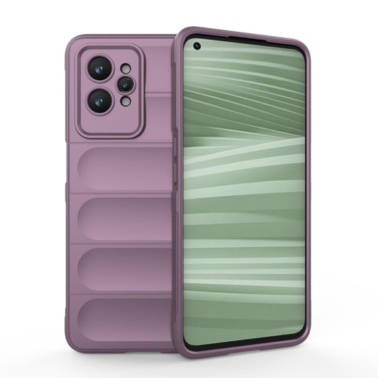 For Realme GT2 Pro Magic Shield TPU + Flannel Phone Case(Purple) - Realme Cases by PMC Jewellery | Online Shopping South Africa | PMC Jewellery | Buy Now Pay Later Mobicred