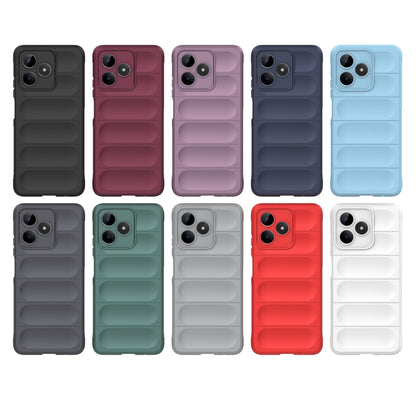 For Realme C53 4G Magic Shield TPU + Flannel Phone Case(Dark Grey) - Realme Cases by PMC Jewellery | Online Shopping South Africa | PMC Jewellery | Buy Now Pay Later Mobicred