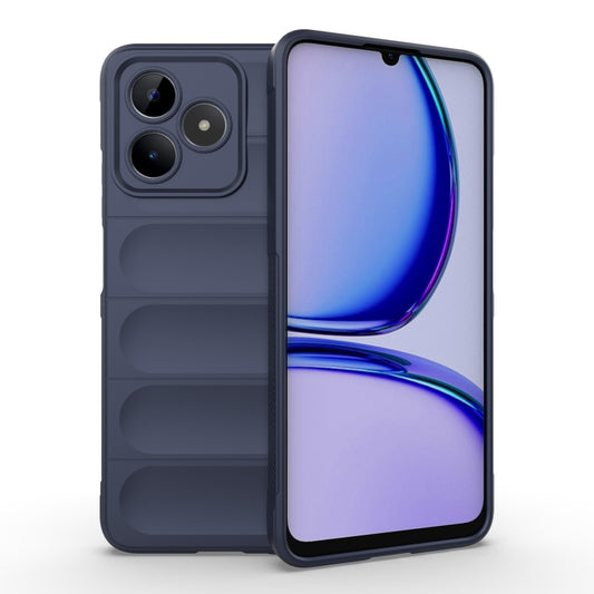 For Realme C53 4G Magic Shield TPU + Flannel Phone Case(Dark Blue) - Realme Cases by PMC Jewellery | Online Shopping South Africa | PMC Jewellery | Buy Now Pay Later Mobicred