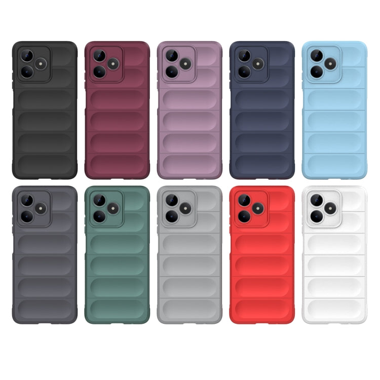 For Realme C53 4G Magic Shield TPU + Flannel Phone Case(Purple) - Realme Cases by PMC TechLife | Online Shopping South Africa | PMC TechLife | Buy Now Pay Later Mobicred