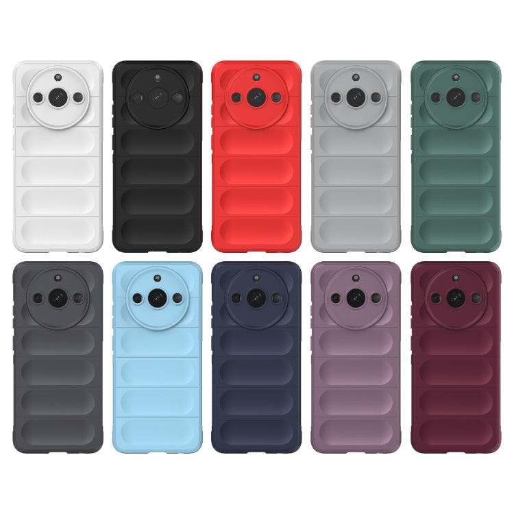 For Realme 11 5G Magic Shield TPU + Flannel Phone Case(Black) - Realme Cases by PMC TechLife | Online Shopping South Africa | PMC TechLife | Buy Now Pay Later Mobicred