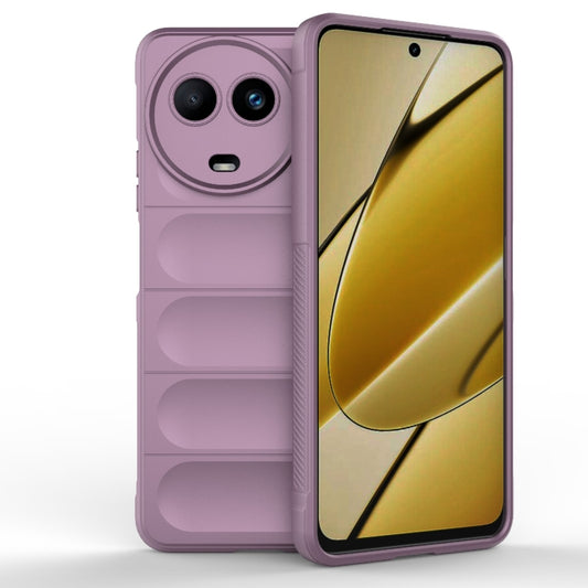 For Realme 11 5G Global Magic Shield TPU + Flannel Phone Case(Purple) - Realme Cases by PMC Jewellery | Online Shopping South Africa | PMC Jewellery | Buy Now Pay Later Mobicred