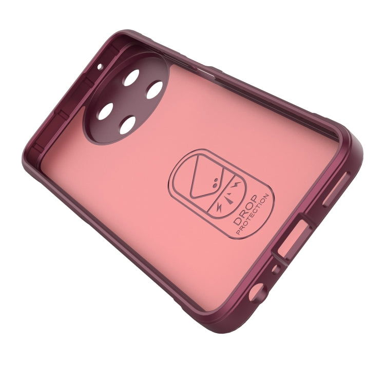 For Realme 11 4G Global Magic Shield TPU + Flannel Phone Case(Black) - Realme Cases by PMC TechLife | Online Shopping South Africa | PMC TechLife | Buy Now Pay Later Mobicred