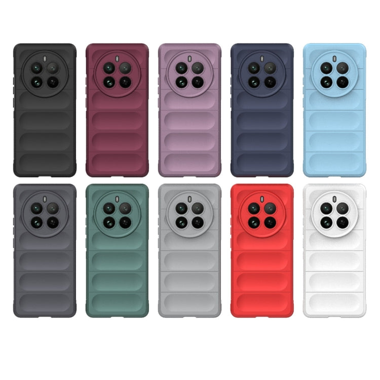 For Realme 12 Pro 5G / 12 Pro+ Magic Shield TPU + Flannel Phone Case(Grey) - Realme Cases by PMC TechLife | Online Shopping South Africa | PMC TechLife | Buy Now Pay Later Mobicred