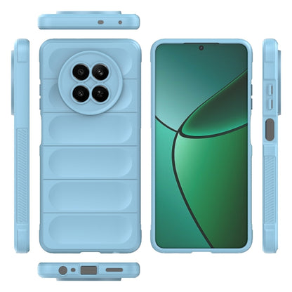 For Realme 12 5G Global Magic Shield TPU + Flannel Phone Case(Light Blue) - Realme Cases by PMC Jewellery | Online Shopping South Africa | PMC Jewellery | Buy Now Pay Later Mobicred