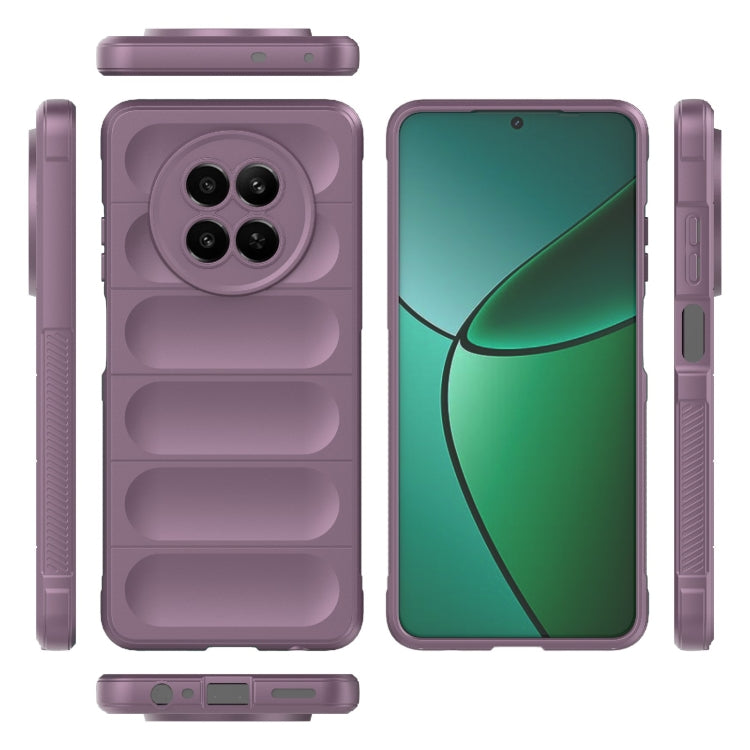For Realme 12 5G Global Magic Shield TPU + Flannel Phone Case(Purple) - Realme Cases by PMC Jewellery | Online Shopping South Africa | PMC Jewellery | Buy Now Pay Later Mobicred