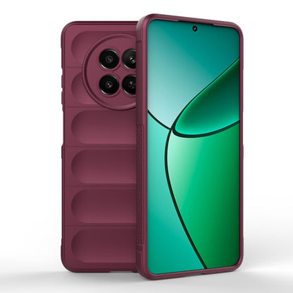 For Realme 12 5G Global Magic Shield TPU + Flannel Phone Case(Wine Red) - Realme Cases by PMC Jewellery | Online Shopping South Africa | PMC Jewellery | Buy Now Pay Later Mobicred