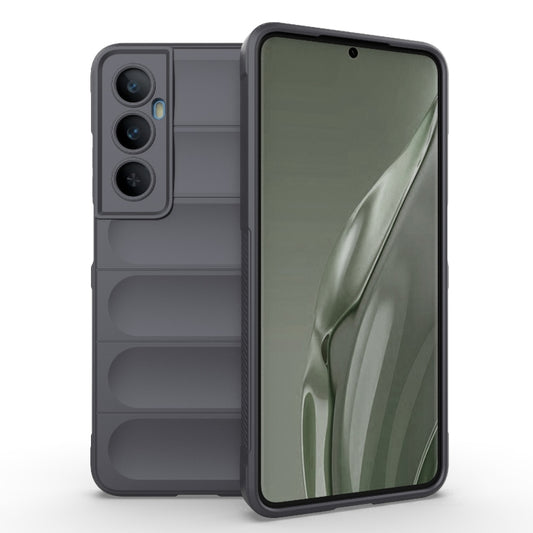 For Realme C65 4G Global Magic Shield TPU + Flannel Phone Case(Dark Grey) - Realme Cases by PMC Jewellery | Online Shopping South Africa | PMC Jewellery | Buy Now Pay Later Mobicred