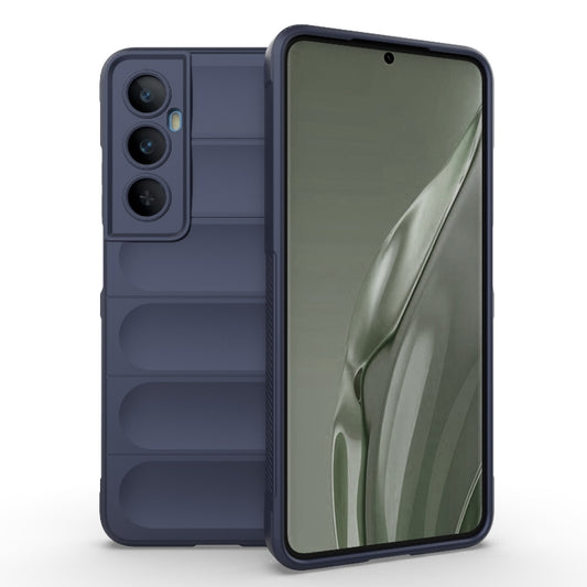 For Realme C65 4G Global Magic Shield TPU + Flannel Phone Case(Dark Blue) - Realme Cases by PMC Jewellery | Online Shopping South Africa | PMC Jewellery | Buy Now Pay Later Mobicred