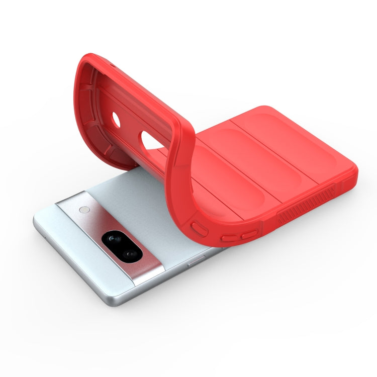 For Google Pixel 7a Magic Shield TPU + Flannel Phone Case(White) - Google Cases by PMC TechLife | Online Shopping South Africa | PMC TechLife | Buy Now Pay Later Mobicred