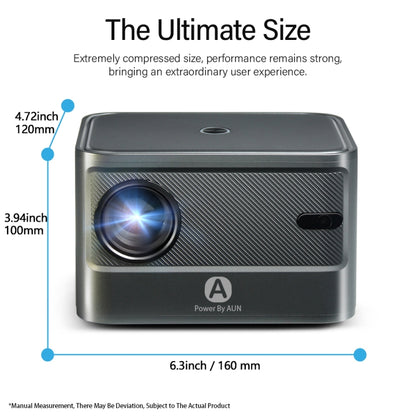 AUN A002 4K Android TV Home Theater Portable LED Projector Game Beamer(UK Plug) - LED Projector by PMC Jewellery | Online Shopping South Africa | PMC Jewellery | Buy Now Pay Later Mobicred