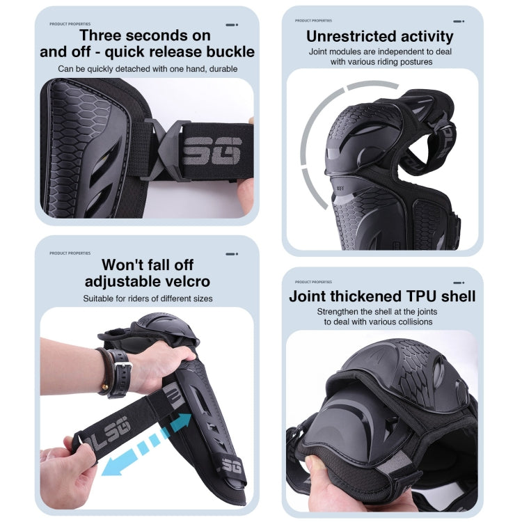 2 in 1 Elbow Pads Motolsg Motorcycle Bicycle Riding Protective Gear - Protective Gear by PMC TechLife | Online Shopping South Africa | PMC TechLife | Buy Now Pay Later Mobicred