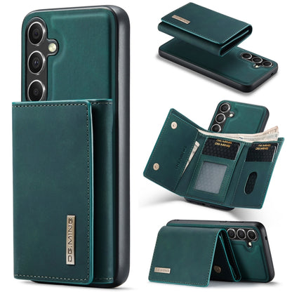 For Samsung Galaxy S24 5G DG.MING M1 Series 3-Fold Multi Card Wallet + Magnetic Phone Case(Green) - Galaxy S24 5G Cases by DG.MING | Online Shopping South Africa | PMC Jewellery | Buy Now Pay Later Mobicred