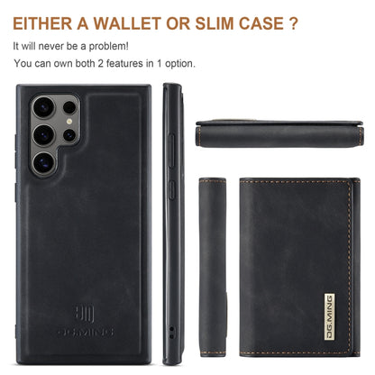 For Samsung Galaxy S24 Ultra 5G DG.MING M1 Series 3-Fold Multi Card Wallet + Magnetic Phone Case(Black) - Galaxy S24 Ultra 5G Cases by DG.MING | Online Shopping South Africa | PMC Jewellery | Buy Now Pay Later Mobicred