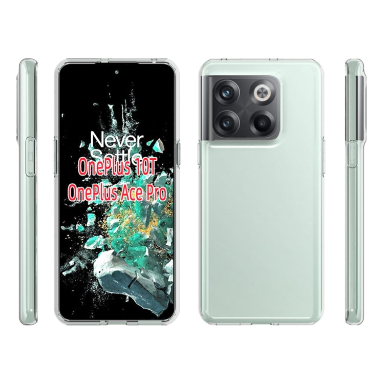 For OnePlus 10T 5G Waterproof Texture TPU Phone Case(Transparent) - OnePlus Cases by PMC TechLife | Online Shopping South Africa | PMC TechLife