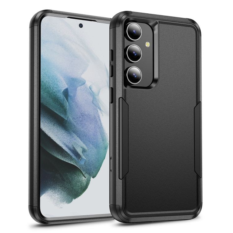 For Samsung Galaxy S24 5G TPU + PC Shockproof Protective Phone Case(Black) - Galaxy S24 5G Cases by PMC TechLife | Online Shopping South Africa | PMC TechLife